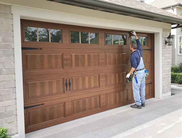 Custom garage door showcase by Orange Garage Door Repair in Orange