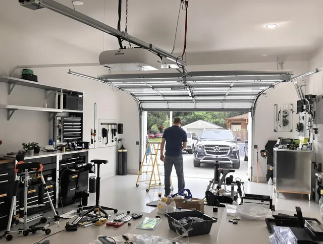 Garage door opener installation by Orange Garage Door Repair in Orange