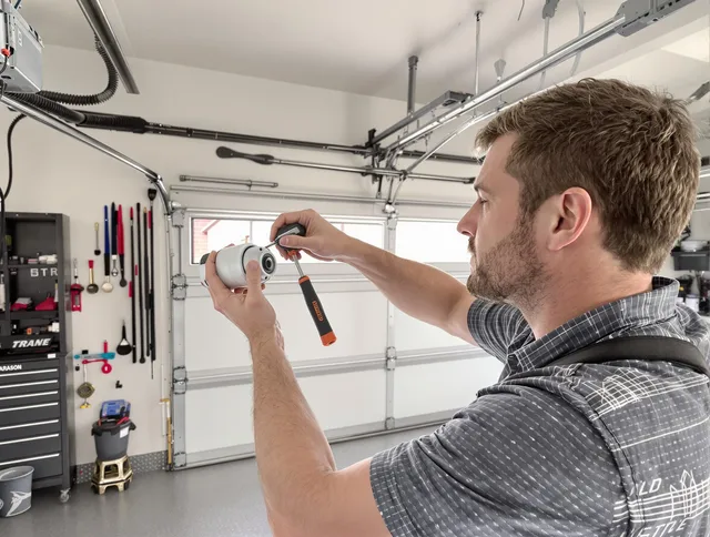 Garage door opener repair service by Orange Garage Door Repair in Orange