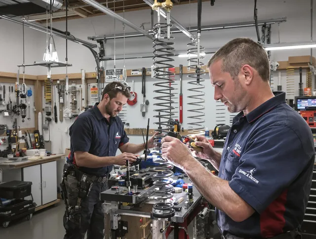 Garage door spring repair service by Orange Garage Door Repair in Orange